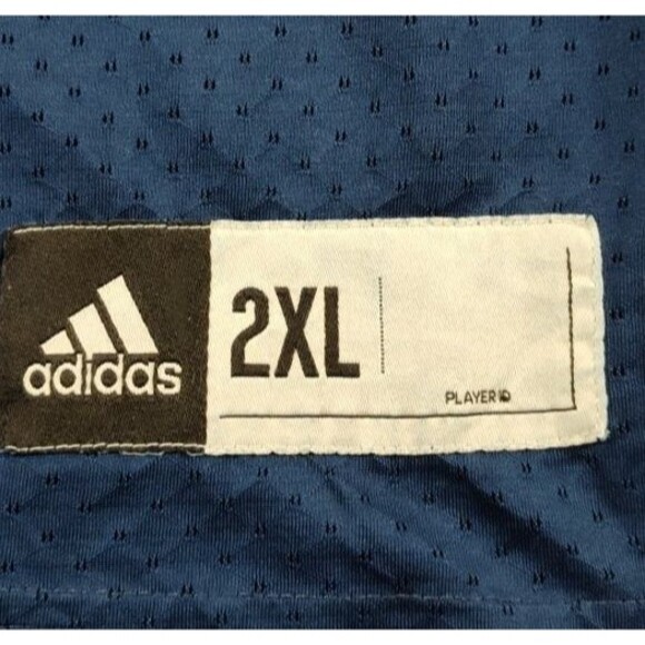 Vintage Michigan Wolverines Jersey Men's 2XL Blue #4 Adidas Jim Harbaugh - Picture 2 of 13